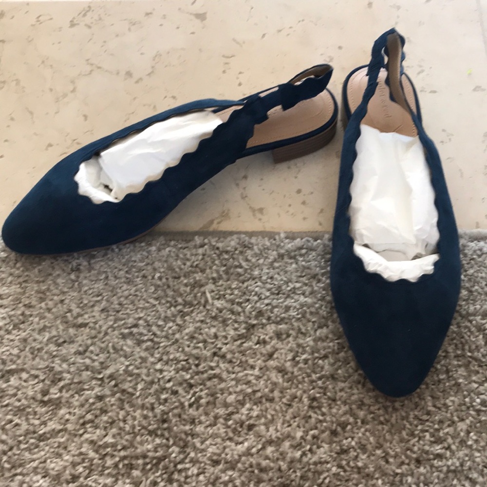 Violet & Red Suede Slingback Flat